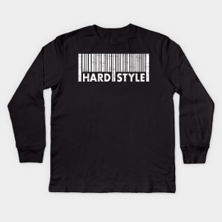 Hardstyle : EDM Hardstyle Music Outfit Festival , Kids Long Sleeve T-Shirt